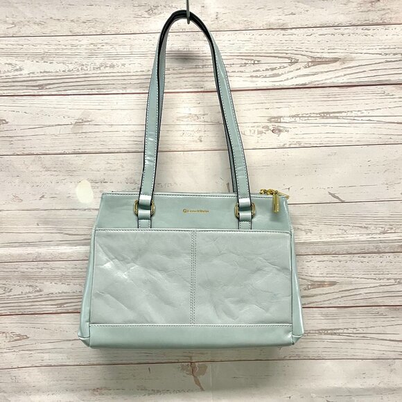 Giani Bernini Glazed Leather Classic Shoulder bag - Picture 1 of 10